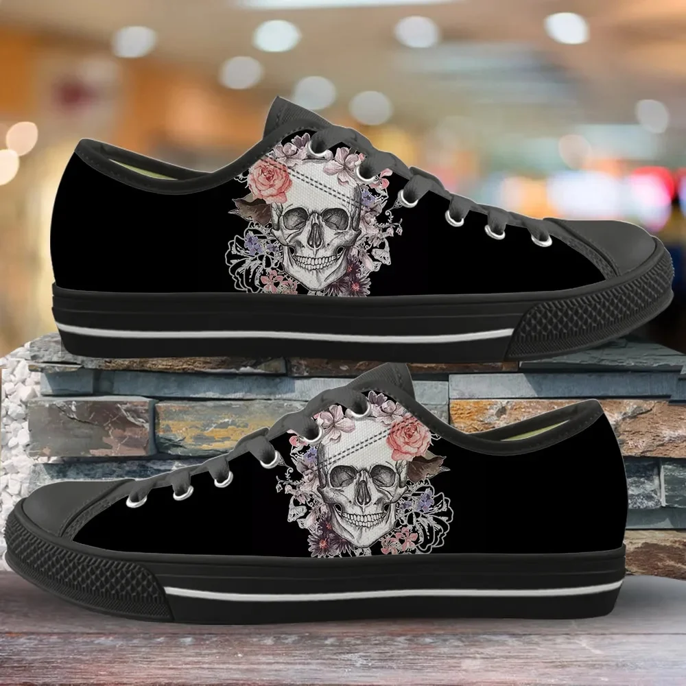 Fashion Horror Skull Design Style 1 Custom Amazon Low Top Shoes