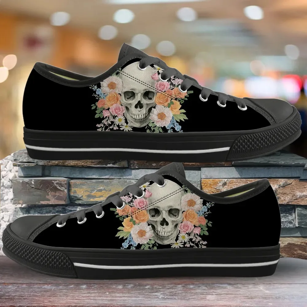 Fashion Horror Skull Design Style 3 Custom Amazon Low Top Shoes
