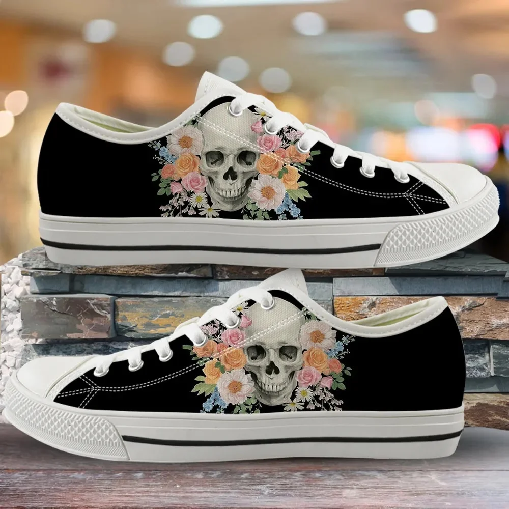Fashion Horror Skull Design Style 4 Custom Amazon Low Top Shoes