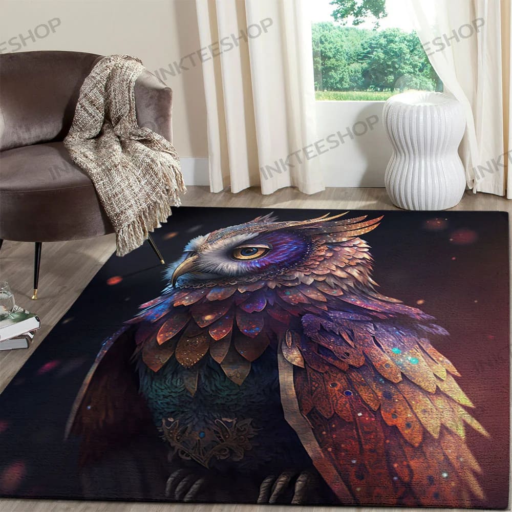 Inktee Store - Floor Mats Owl Bedroom Rug Image