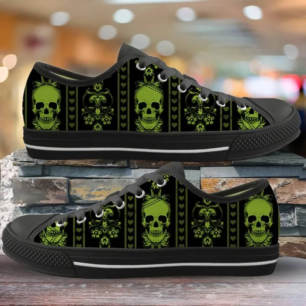 Gothic Horror Skull Design Style 3 Custom Amazon Low Top Shoes