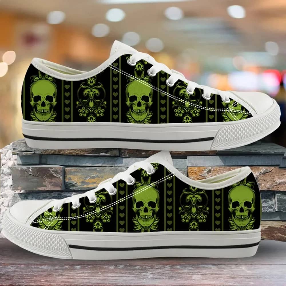 Gothic Horror Skull Design Style 4 Custom Amazon Low Top Shoes