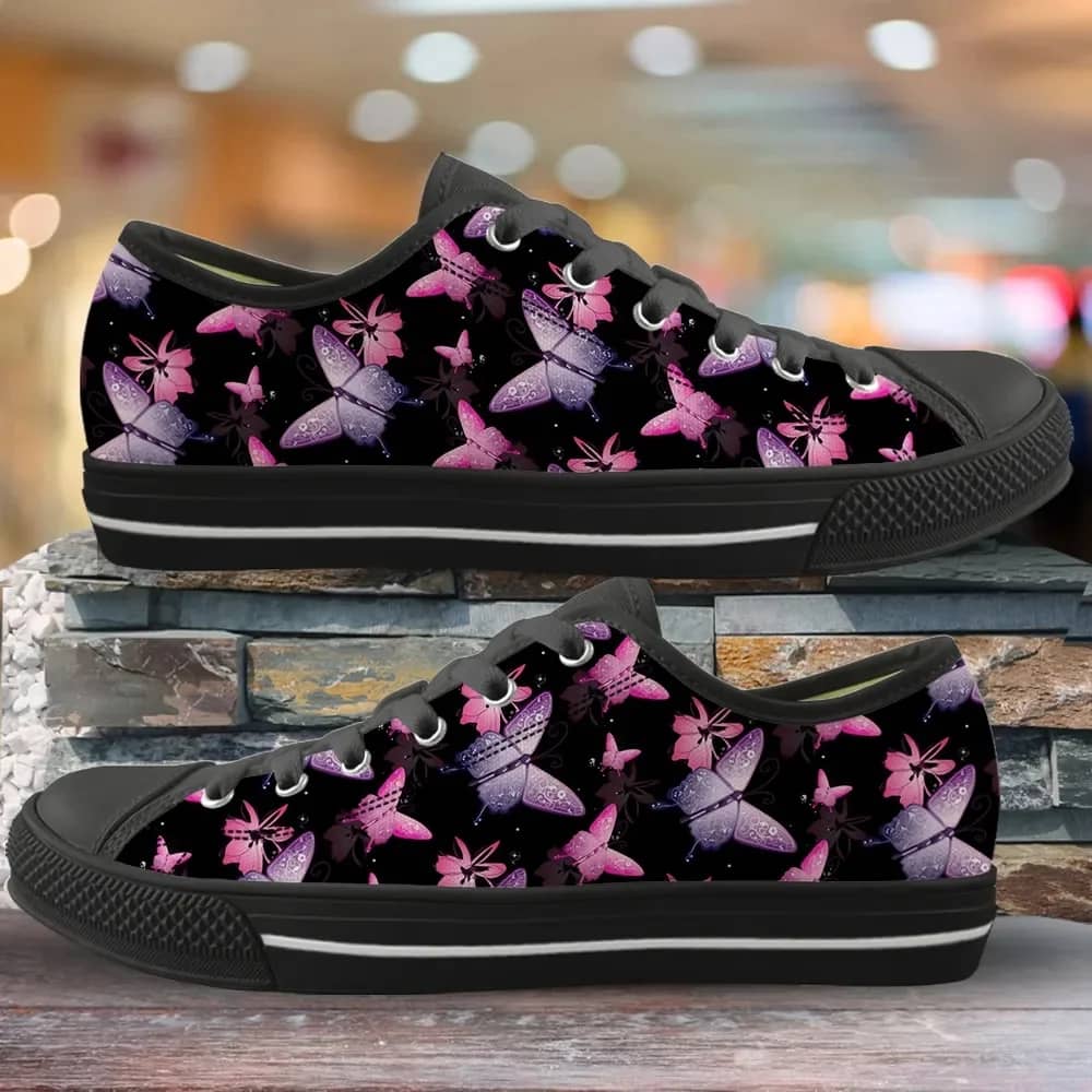 Graffiti Butterfly Design Style 3 Custom Amazon Low Top Shoes