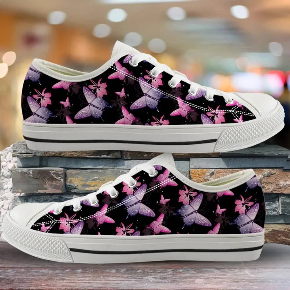 Graffiti Butterfly Design Style 4 Custom Amazon Low Top Shoes