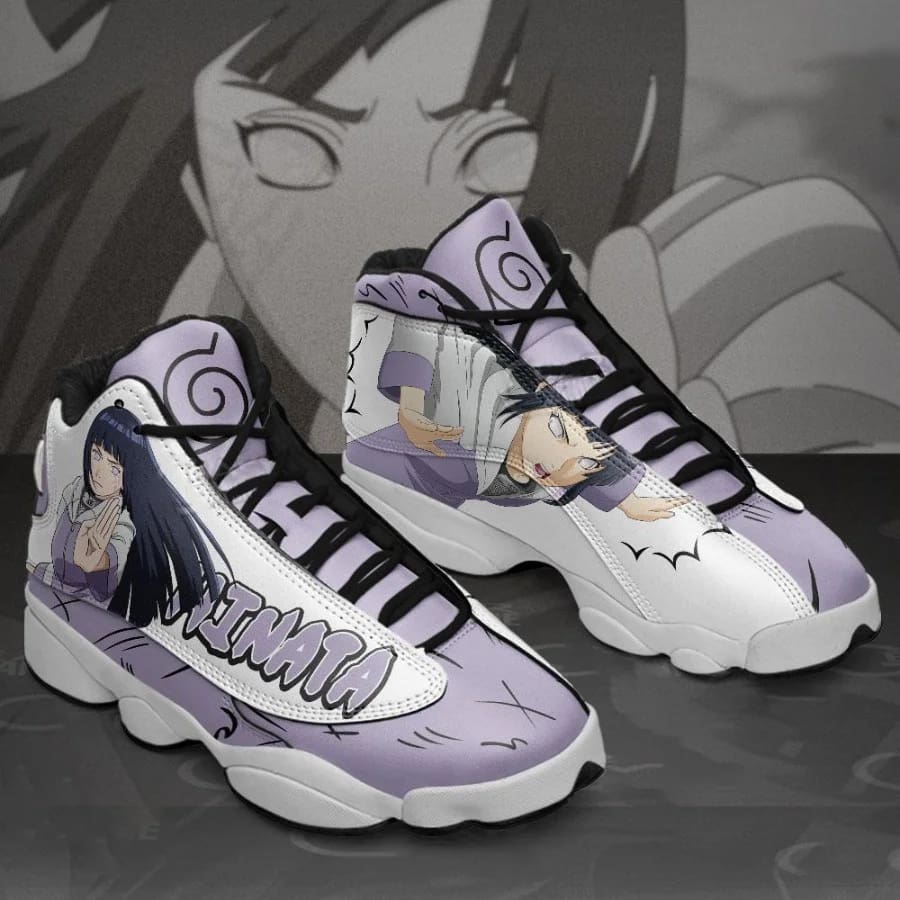 Hinata Custom Anime Naruto Air Jordan Shoes