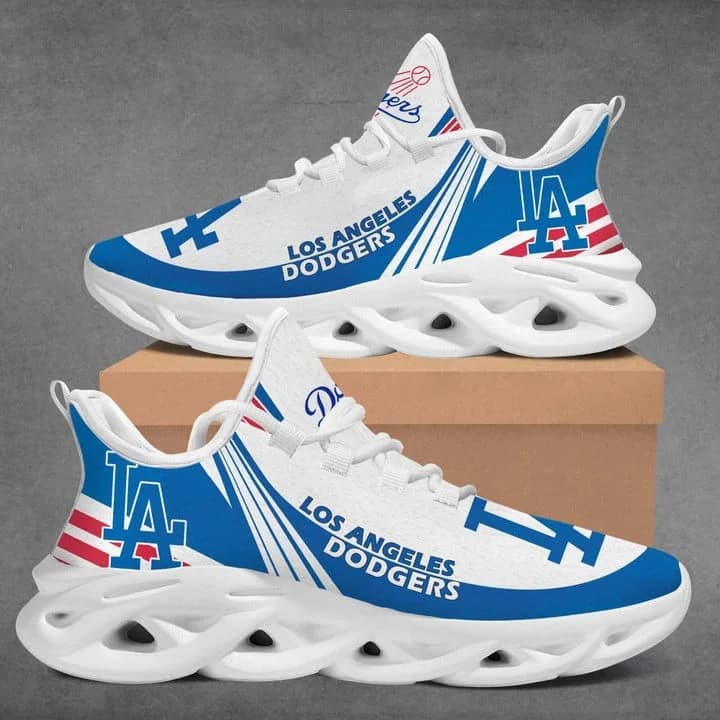 Los Angeles Dodgers Style 1 Amazon Custom Max Soul Shoes