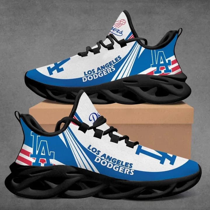 Los Angeles Dodgers Style 2 Amazon Custom Max Soul Shoes