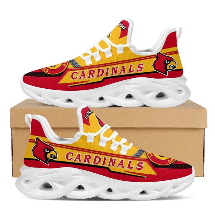 Louisville Cardinals Football Team Amazon Custom Name Max Soul Shoes