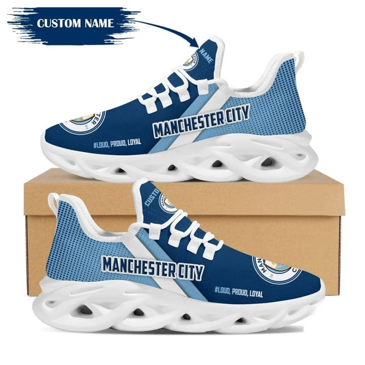 Manchester City Style 1 Amazon Custom Name Max Soul Shoes