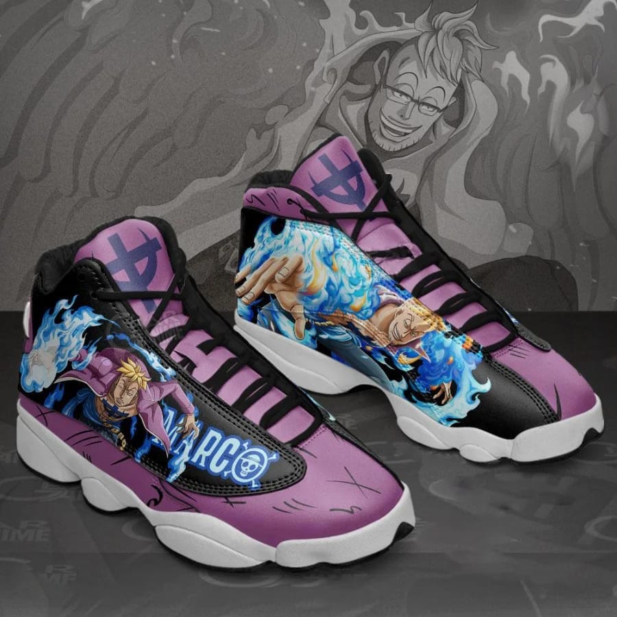 Marco The Phoenix One Piece Custom Anime Air Jordan Shoes