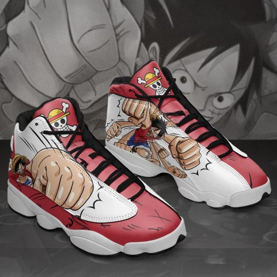 Monkey D. Luffy Style 1 One Piece Anime Custom Air Jordan Shoes
