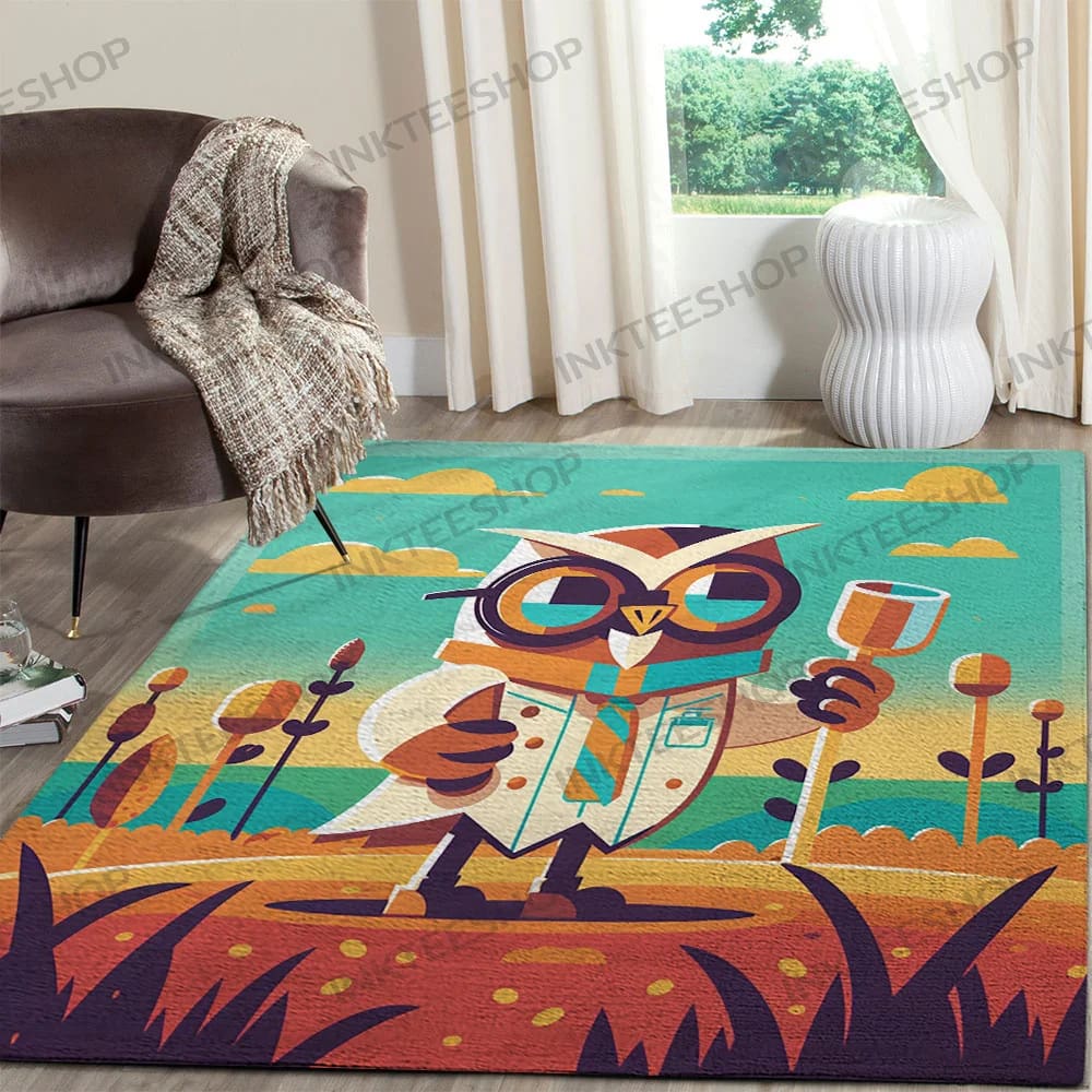 Inktee Store - Owl Home Decor Carpet Rug Image