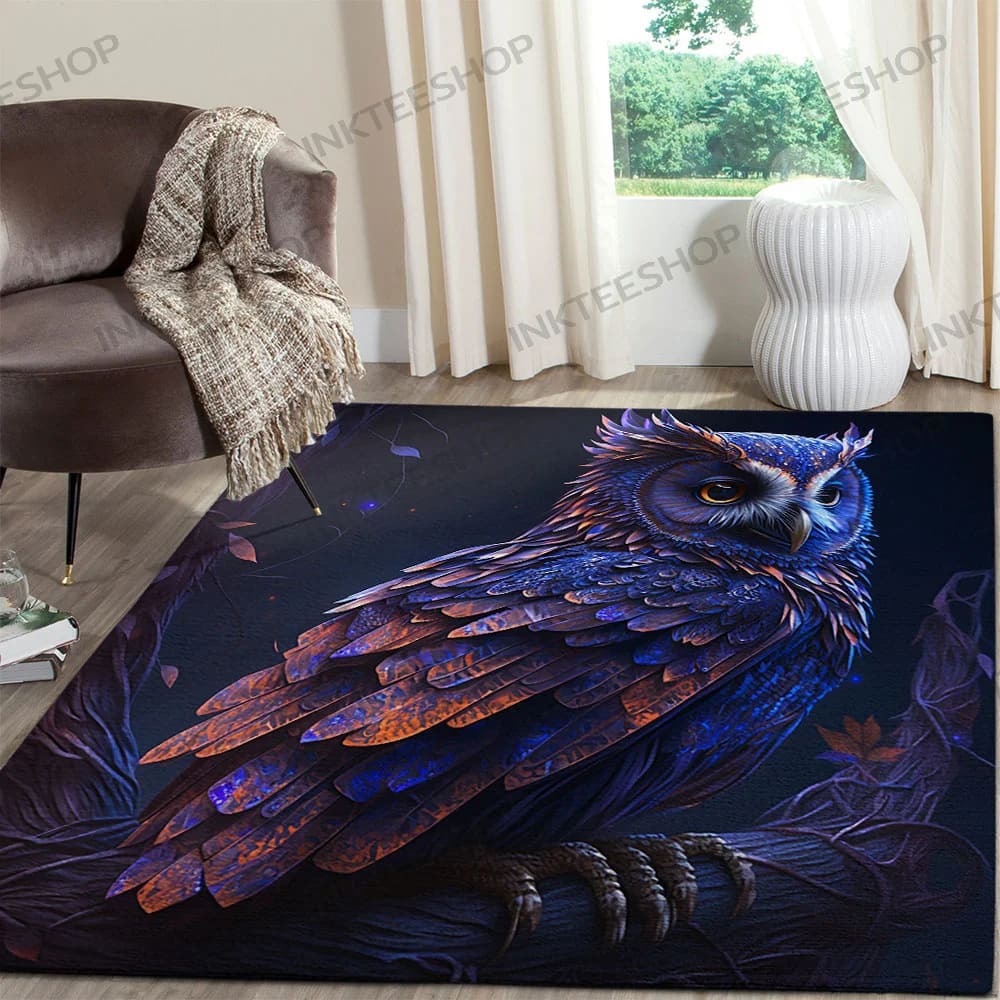 Inktee Store - Owl Wallpaper For Room Bedroom Rug Image