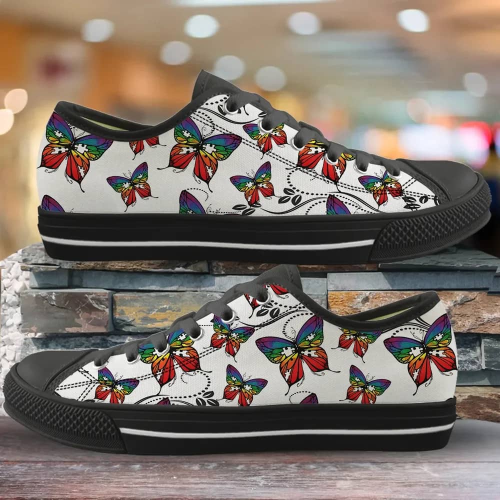 Personalized Butterfly Design Style 1 Custom Amazon Low Top Shoes
