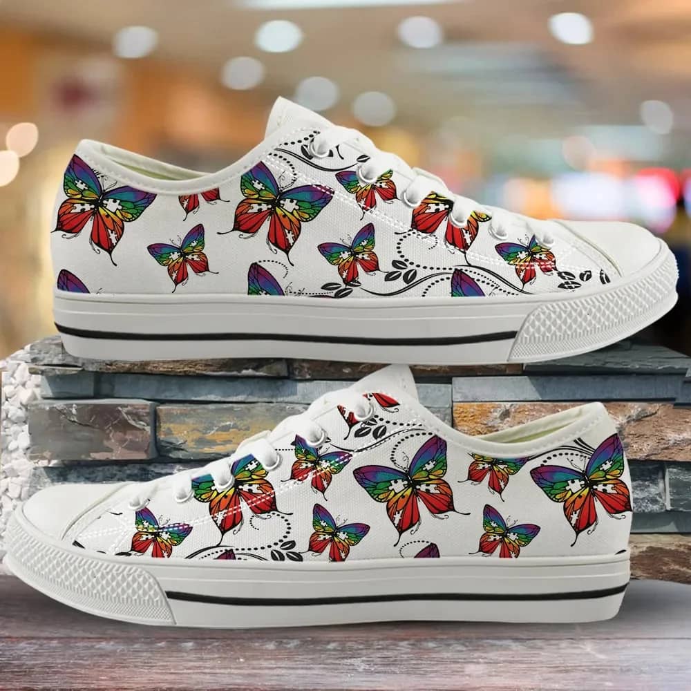 Personalized Butterfly Design Style 2 Custom Amazon Low Top Shoes