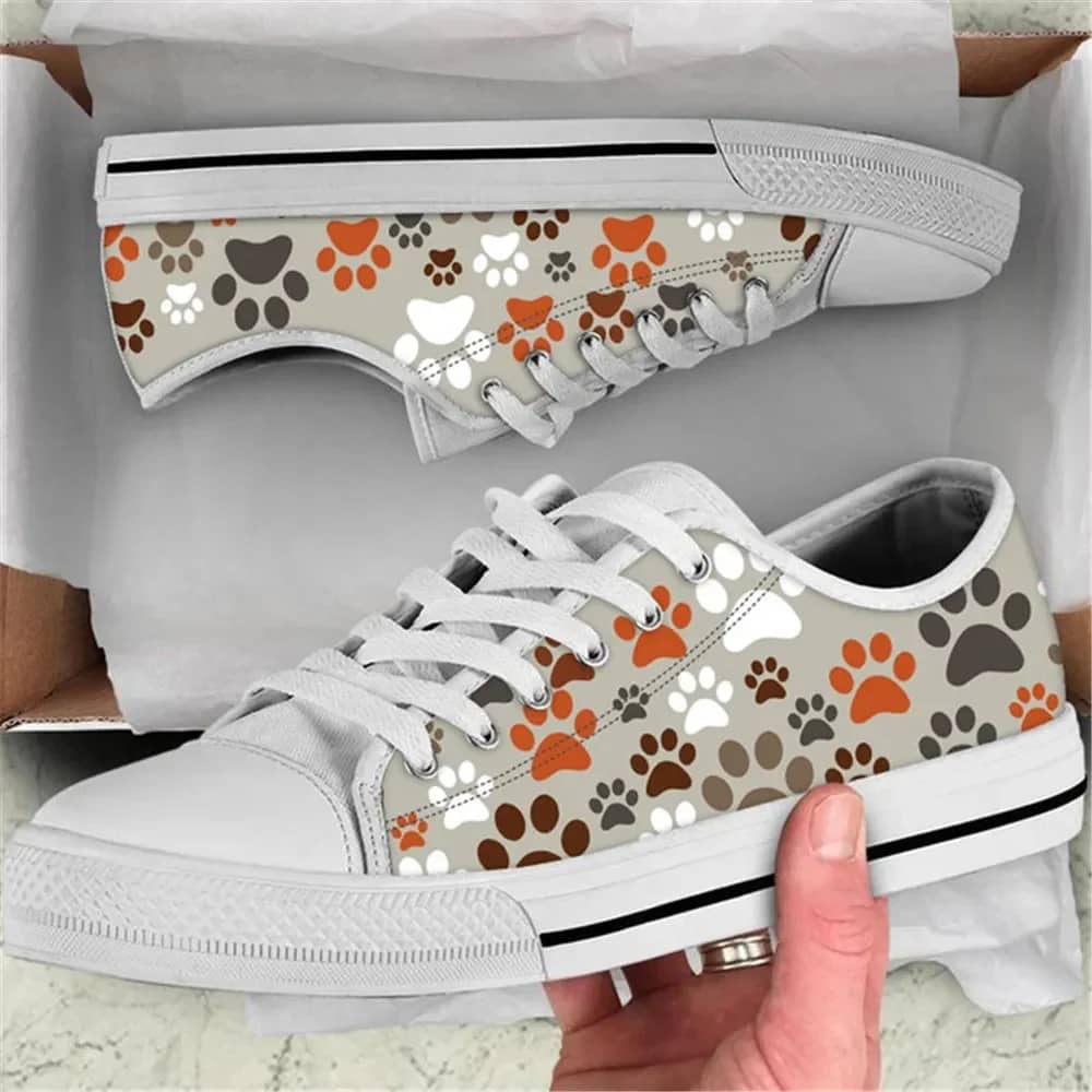 Pet Dog Paw Style 1 Custom Amazon Low Top Shoes