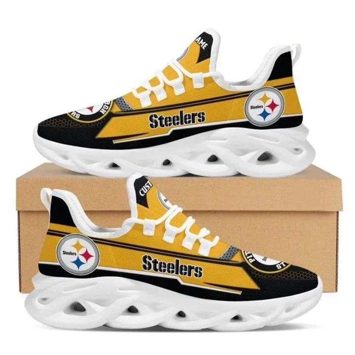 Pittsburgh Steelers Sport Gift Style 1 Amazon Custom Name Max Soul Shoes