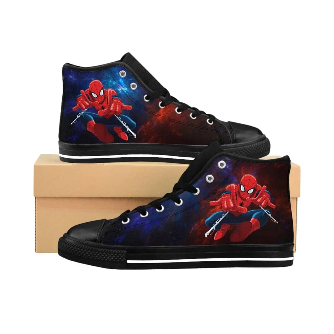 Spiderman Style 7 Amazon Custom High Top Shoes