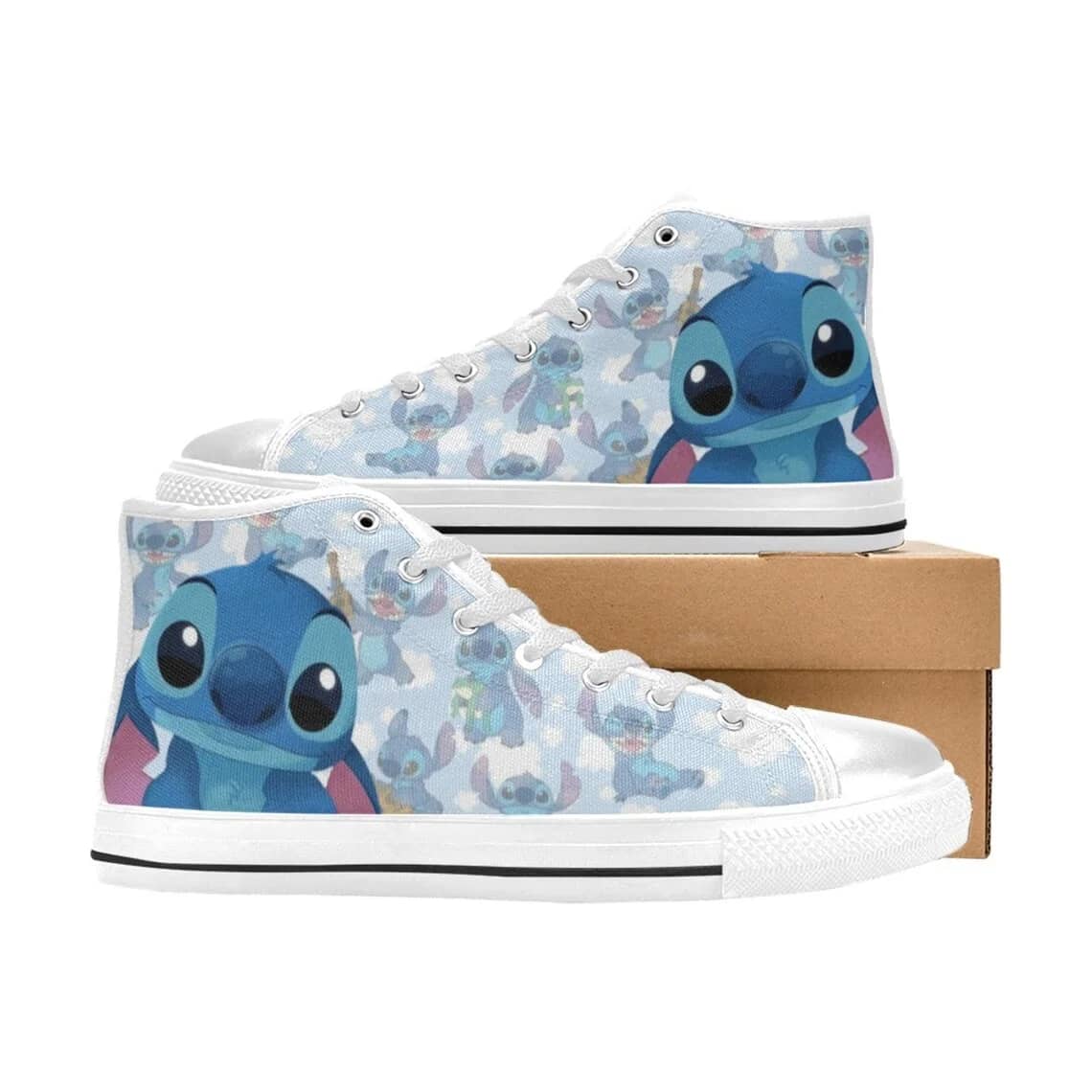 Stitch Style 1 Amazon Custom Disney High Top Shoes