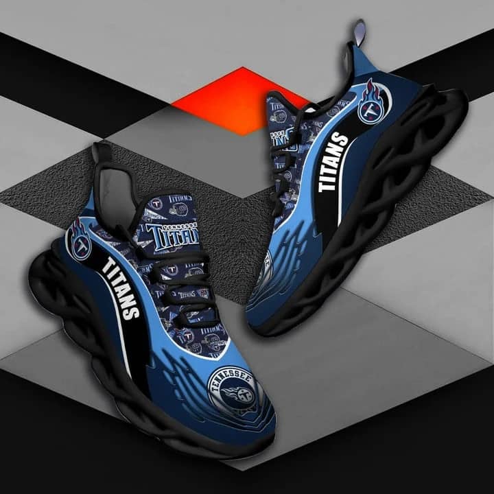 Tennessee Titans Nfl Black Amazon Custom Max Soul Shoes