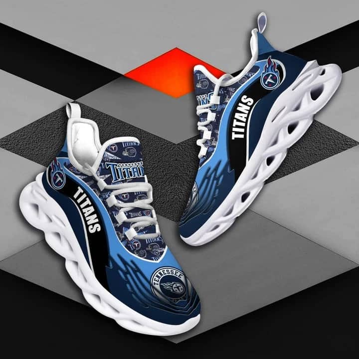 Tennessee Titans Nfl White Amazon Custom Max Soul Shoes