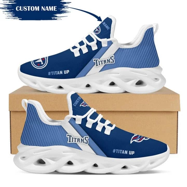 Tennessee Titans Style 1 Amazon Custom Name Max Soul Shoes