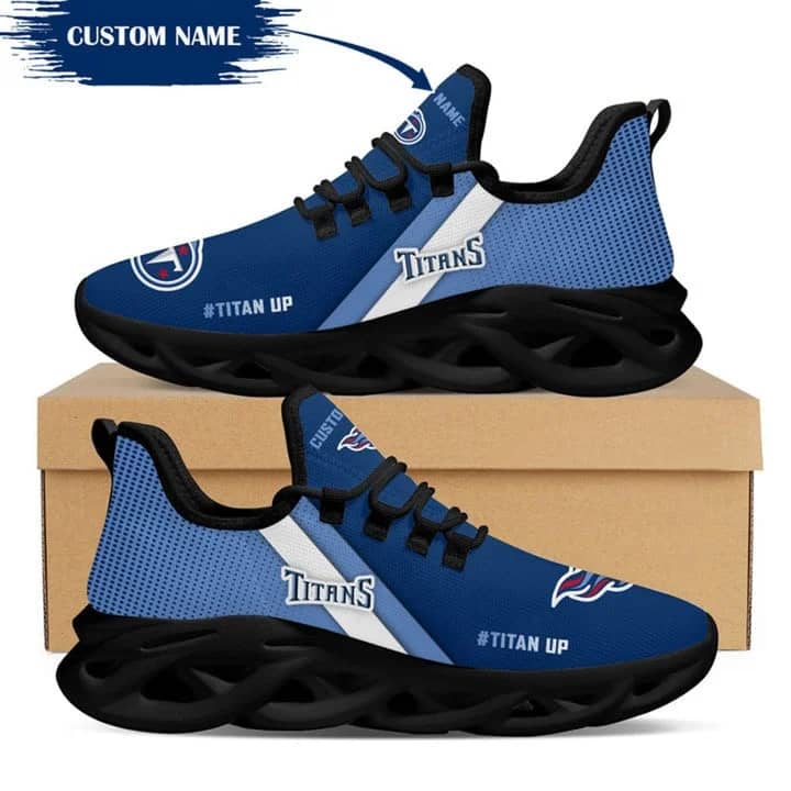 Tennessee Titans Style 2 Amazon Custom Name Max Soul Shoes