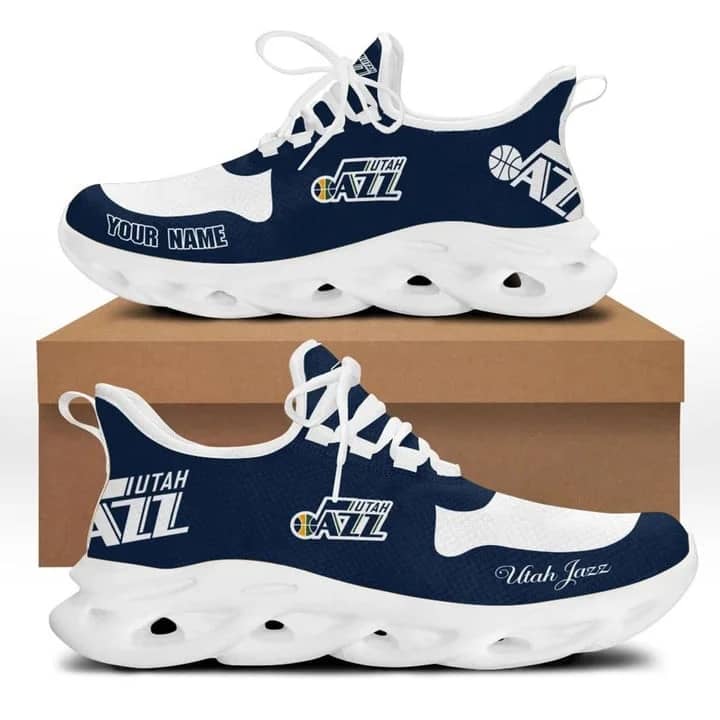 Utah Jazz Nba Custom Name Max Soul Shoes