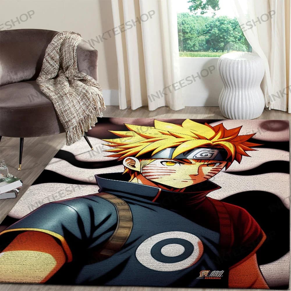 Inktee Store - Uzumaki Naruto Wallpaper For Room Bedroom Rug Image