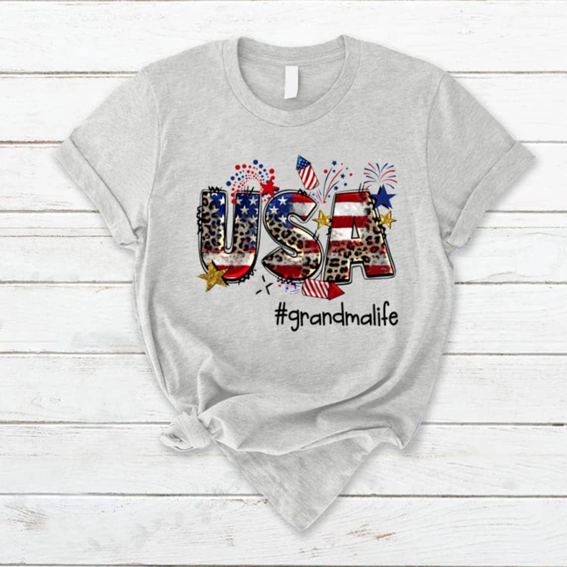 Inktee Store - 4Th Of July Custom Grandmalife Shirt, Custom American Family Shirt, Patriotic Nana Shirt, Independence Day Shirt, Custom Mimilife Shirt Image