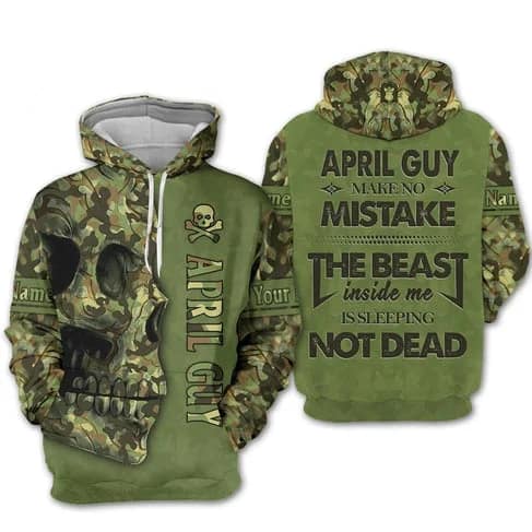 Custom Personalized Birthday April Guy Style 6 Pullover 3D Hoodie