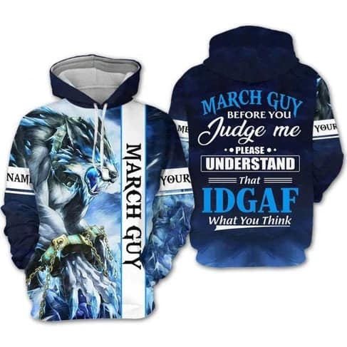 Custom Personalized Birthday March Guy Style 2 Pullover 3D Hoodie