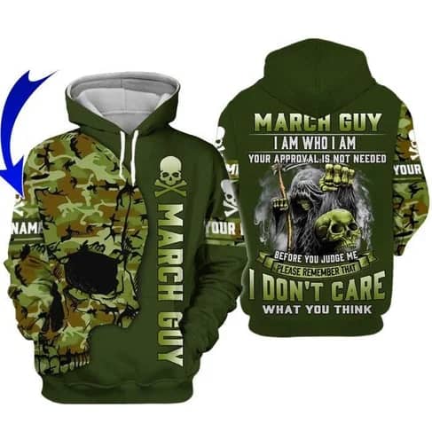 Custom Personalized Birthday March Guy Style 4 Pullover 3D Hoodie