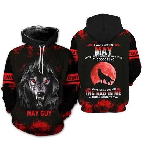 Custom Personalized Birthday May Guy Style 2 Pullover 3D Hoodie