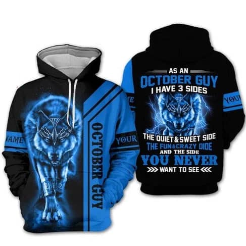 Custom Personalized Birthday October Guy Pullover 3D Hoodie