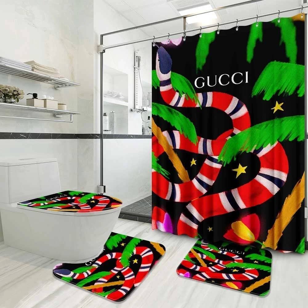 Gucci Big Snake Luxury Brand Logo Premium Bathroom Sets