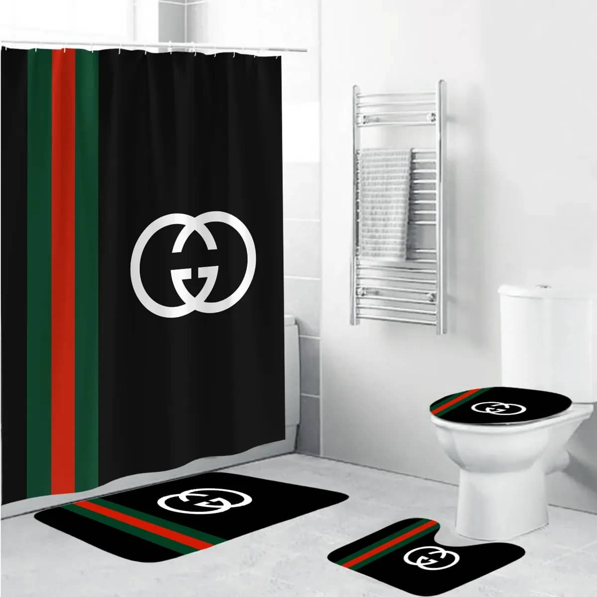 Gucci Black Luxury Brand Premium Bathroom Sets
