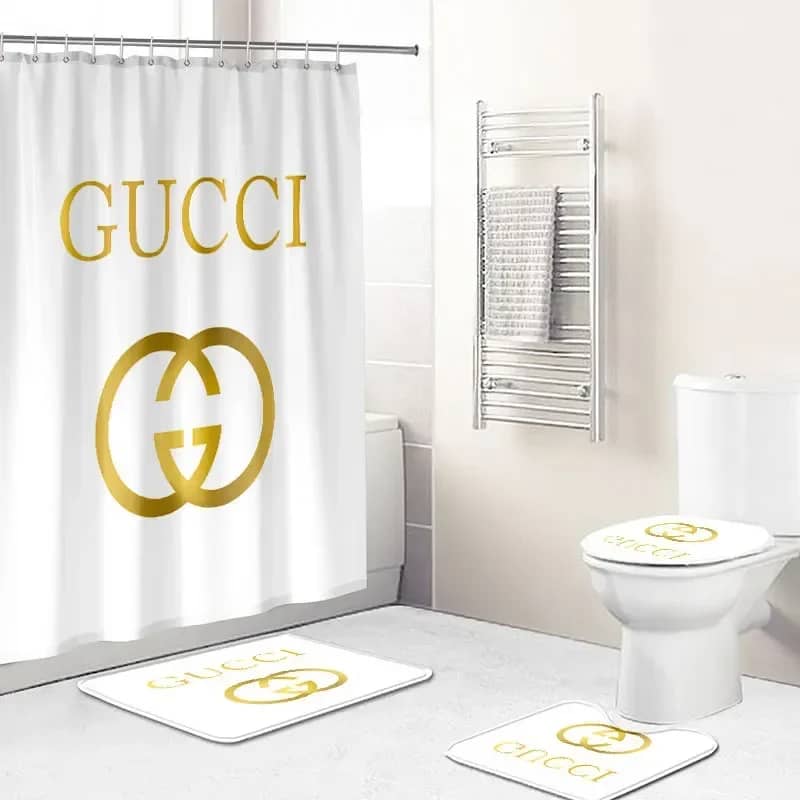 Gucci Golden Logo Premium Luxury Brand Bathroom Sets