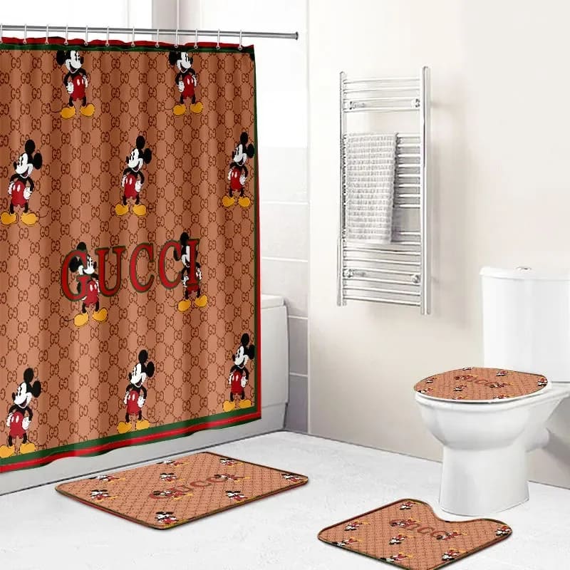 Gucci Mickey Mouse Disney Premium Luxury Brand Bathroom Sets
