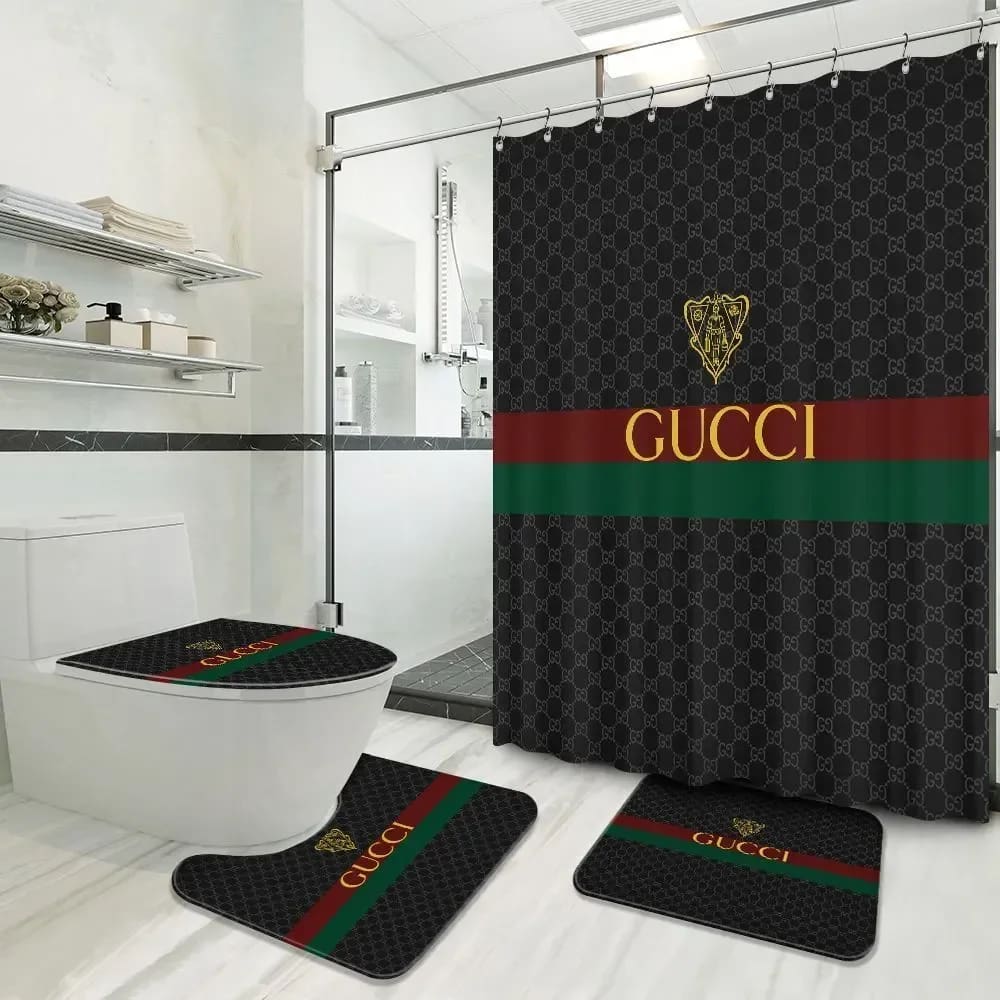 Gucci Red Green Black Limited Luxury Brand Bathroom Sets