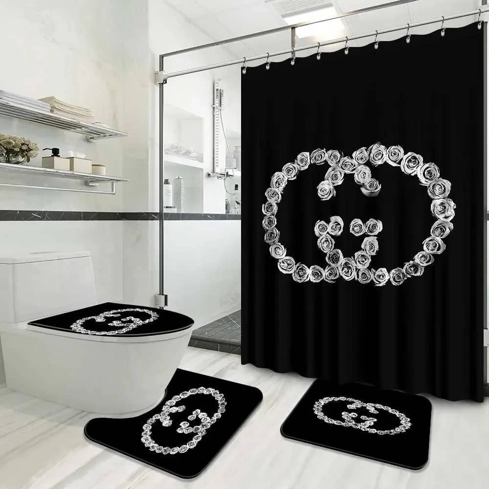 Gucci Roses Premium Logo Limited Luxury Brand Bathroom Sets