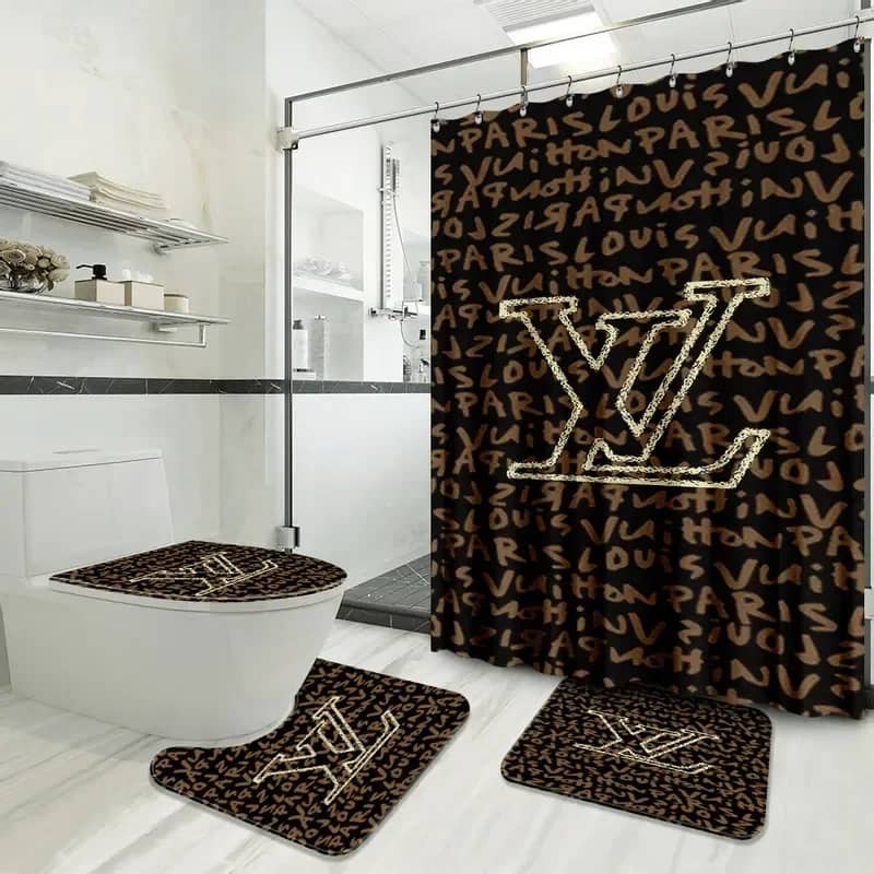 Louis Vuitton Brown Limited Luxury Brand Bathroom Sets