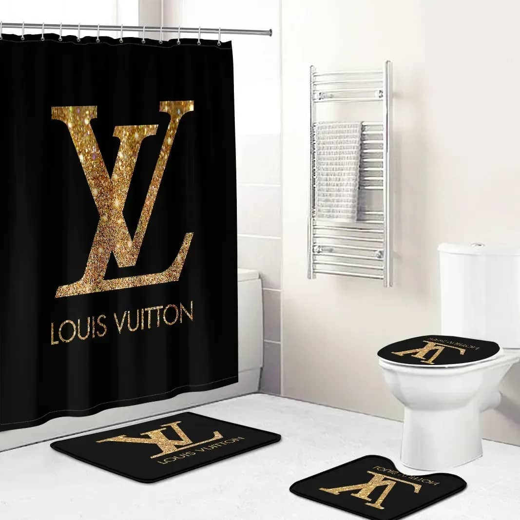 Louis Vuitton Golden Logo Limited Bathroom Sets