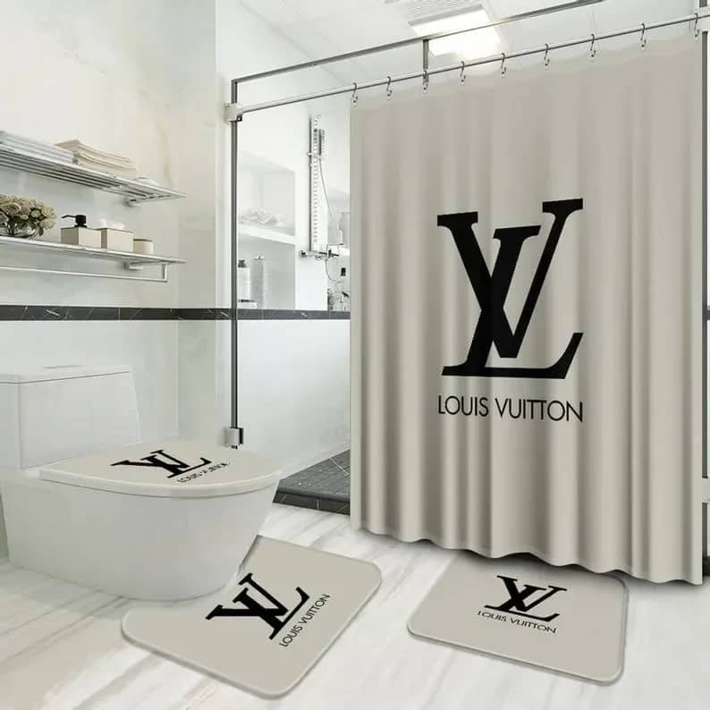 Louis Vuitton Grey Limited Luxury Brand Bathroom Sets