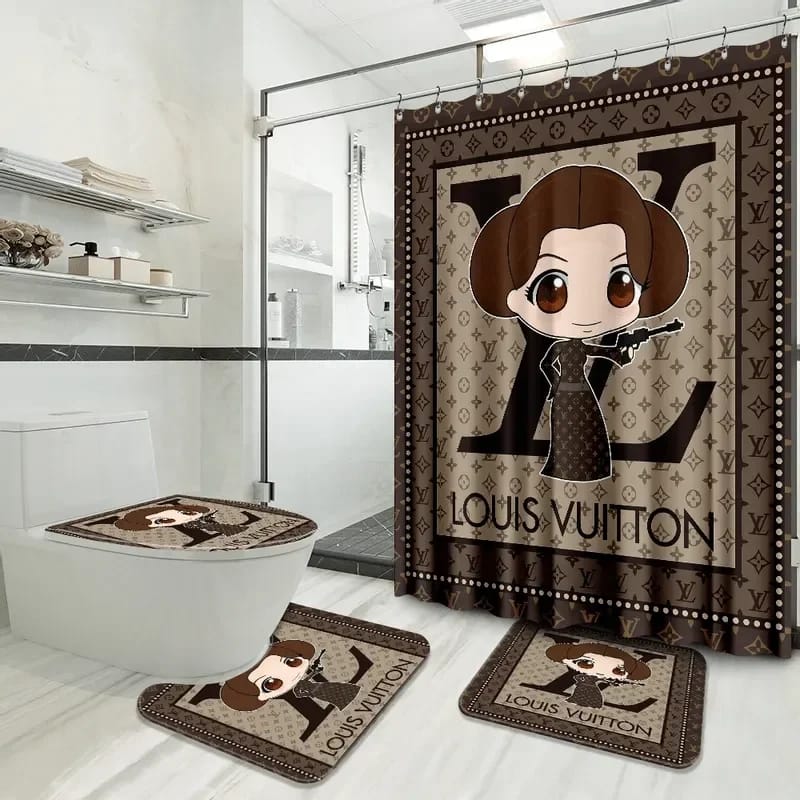 Louis Vuitton Lady Logo Limited Luxury Brand Bathroom Sets