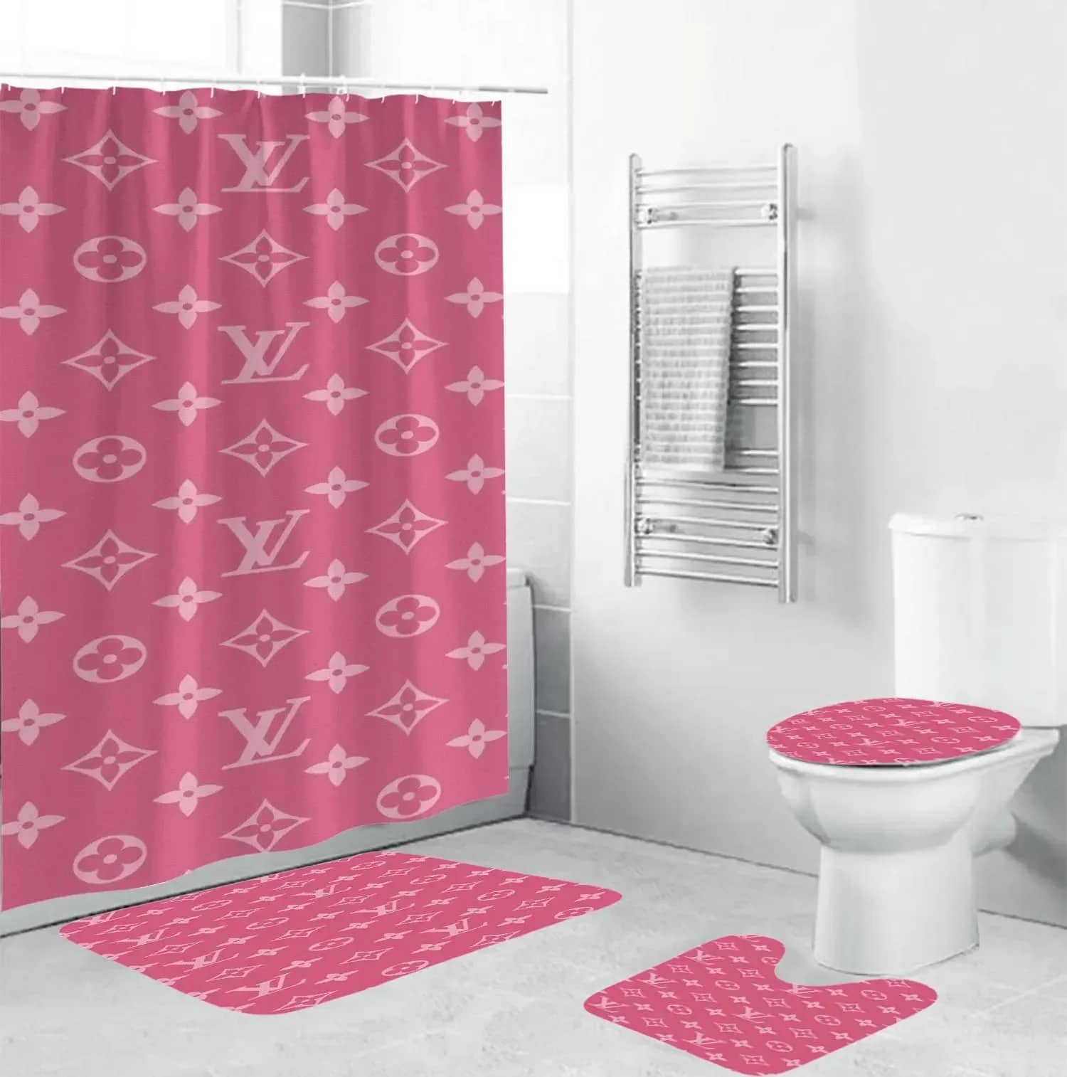 Louis Vuitton Pinky Luxury Brand Limited Bathroom Sets