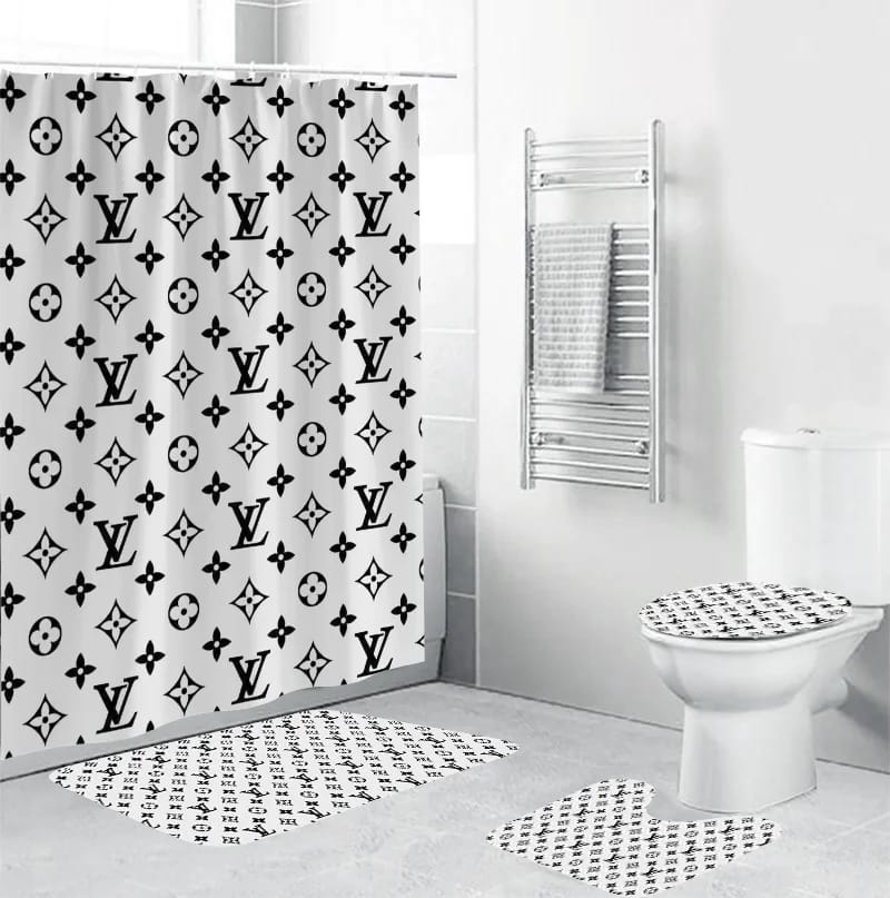 Louis Vuitton White Luxury Brand Bathroom Sets