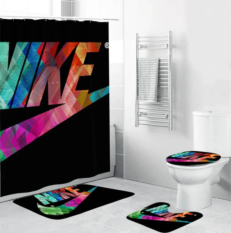 Nike Colorful Logo Luxury Brand Bathroom Sets