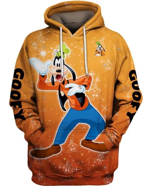 Orange Goofy Cartoon Amazon Custom Pullover 3D Hoodie