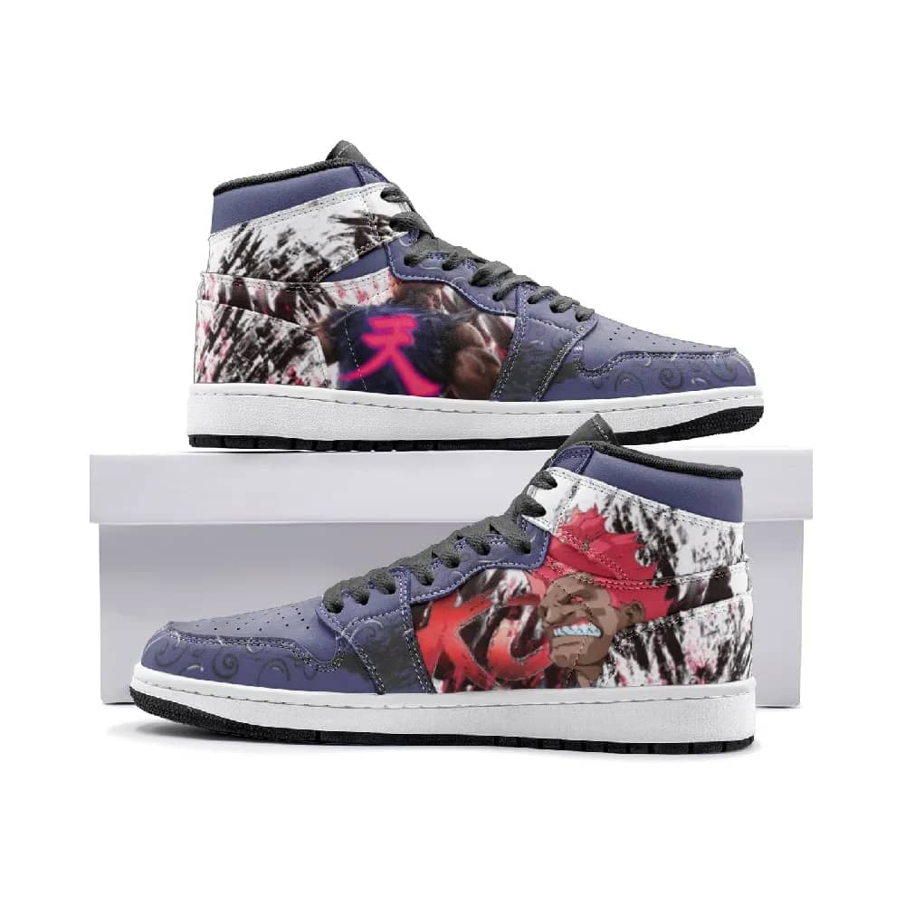 Inktee Store - Akuma Street Fighter Custom Air Jordans Shoes Image